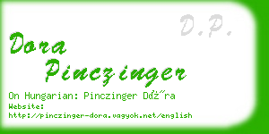 dora pinczinger business card